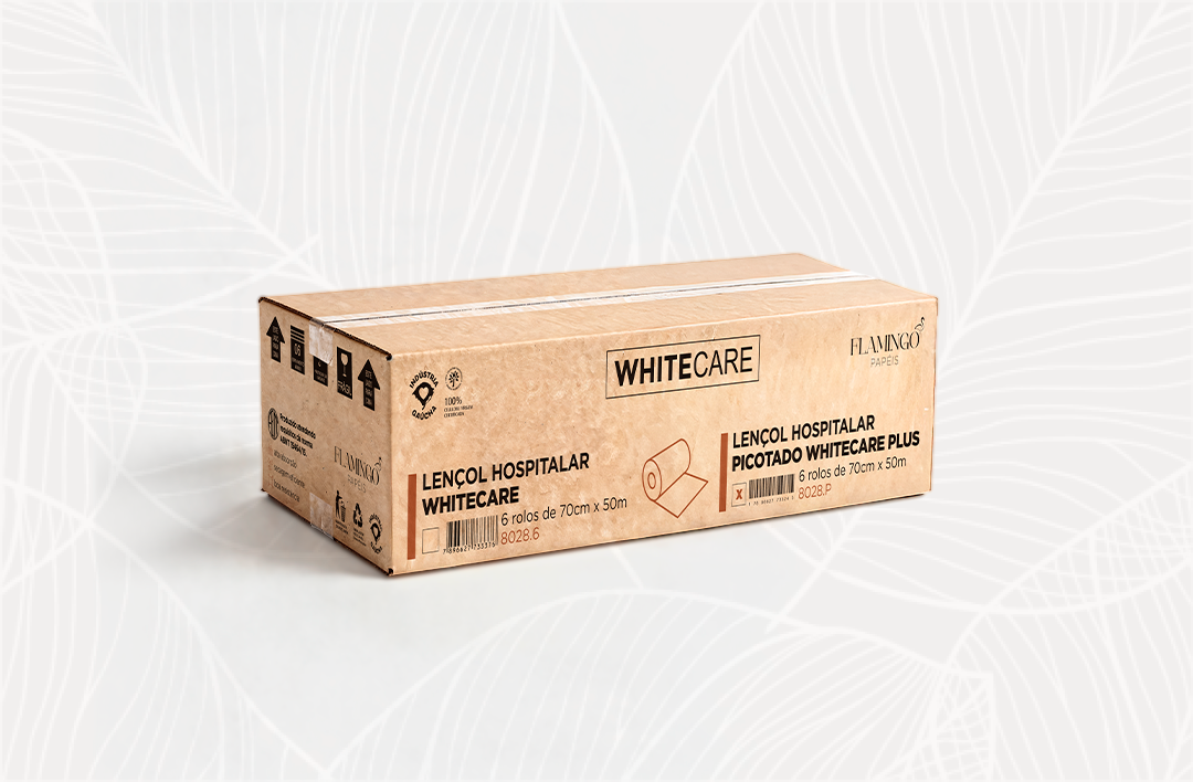 Whitecare c/ Picote - 70cm x 50m - 6 rolos individuais